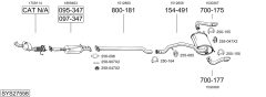 BOSAL SYS27558 — Выхлопная система в сборе