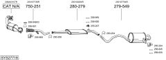 BOSAL SYS27718 — Выхлопная система в сборе