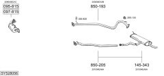 BOSAL SYS28056 — Выхлопная система в сборе