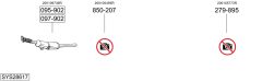 BOSAL SYS28617 — Sistem de evacuare complet