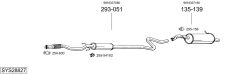 BOSAL SYS28827 — Sistem de evacuare complet