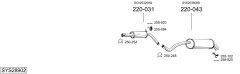 BOSAL SYS28902 — Sistem de evacuare complet