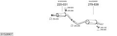 BOSAL SYS28907 — Sistem de evacuare complet