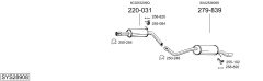 BOSAL SYS28908 — Sistem de evacuare complet