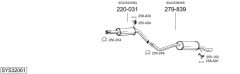 BOSAL SYS32061 — Sistem de evacuare complet