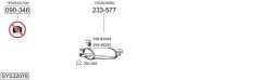 BOSAL SYS32078 — Выхлопная система в сборе