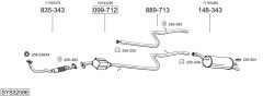 BOSAL SYS32086 — Выхлопная система в сборе