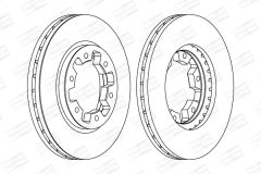 CHAMPION 561523CH — Disc de frână