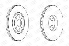 CHAMPION 562267CH — Disc de frână