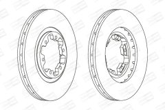 CHAMPION 562388CH — Disc de frână