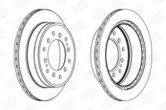 CHAMPION 562738CH — Disc de frână