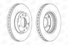 CHAMPION 563039CH — Disc de frână
