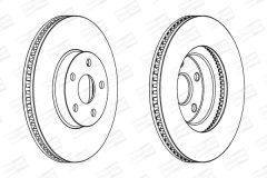 CHAMPION 563051CH — Disc de frână
