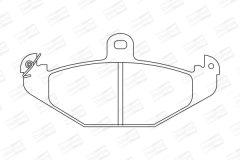 CHAMPION 571425CH — Plăcuțe de frână disc