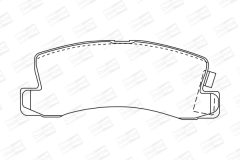 CHAMPION 572188CH — Plăcuțe de frână disc