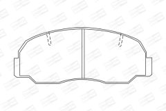 CHAMPION 572293CH — Plăcuțe de frână disc