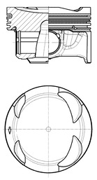 KOLBENSCHMIDT 41108600 — Поршень