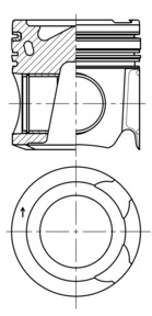 KOLBENSCHMIDT 41276600 — Piston motor