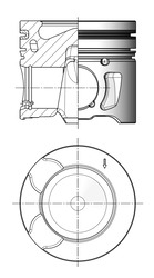KOLBENSCHMIDT 41251600 — Поршень