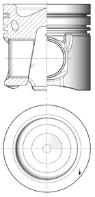 KOLBENSCHMIDT 42095600 — Piston motor