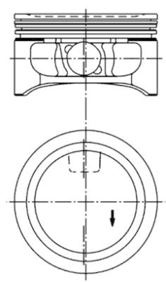 KOLBENSCHMIDT 97340601 — Piston motor