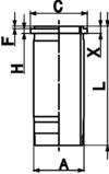 KOLBENSCHMIDT 89861110 — Гильза цилиндра