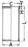 KOLBENSCHMIDT 89909110 — Гильза цилиндра