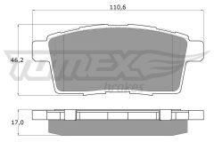 TOMEX Brakes TX 17-43 — Колодки тормозные дисковые
