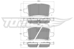 TOMEX Brakes TX 17-88 — Колодки тормозные дисковые