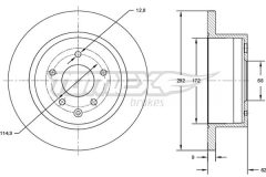 TOMEX Brakes TX 72-89 — Тормозной диск