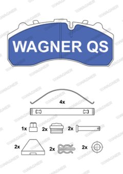 WAGNER 2910804950 — Колодки тормозные дисковые