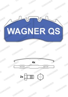 WAGNER 2917404950 — Колодки тормозные дисковые