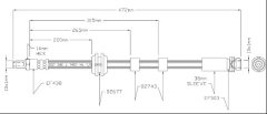 MOTAQUIP VBJ597 — Furtun de frână
