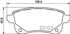 HELLA PAGID 8DB 355 023-211 — Колодки тормозные дисковые