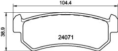 HELLA PAGID 8DB 355 011-451 — Колодки тормозные дисковые