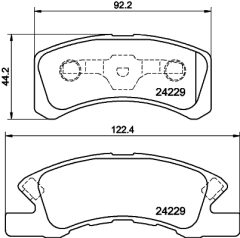 HELLA PAGID 8DB 355 012-051 — Колодки тормозные дисковые