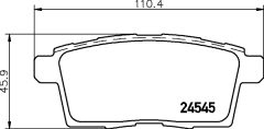 HELLA PAGID 8DB 355 013-261 — Колодки тормозные дисковые
