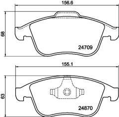 HELLA PAGID 8DB 355 014-801 — Колодки тормозные дисковые