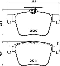 HELLA PAGID 8DB 355 020-261 — Колодки тормозные дисковые