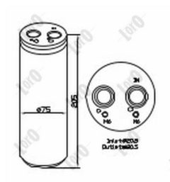 ABAKUS 053-021-0003 — Filtru deshidrator aer condiționat