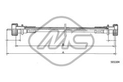 Metalcaucho 80465 — Трос спидометра