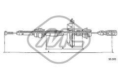 Metalcaucho 80601 — Cablu de accelerație