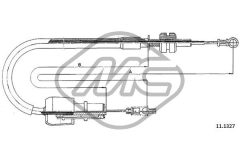 Metalcaucho 82603 — Cablu de accelerație