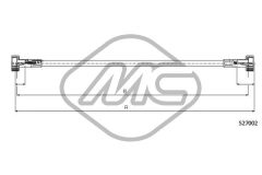 Metalcaucho 83280 — Трос спидометра