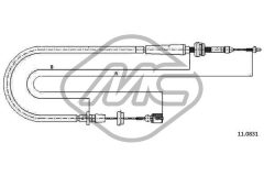 Metalcaucho 83832 — Cablu de accelerație