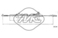 Metalcaucho 83918 — Трос сцепления