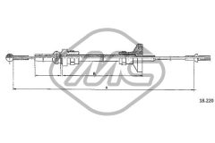 Metalcaucho 83919 — Трос сцепления