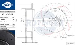 ROTINGER RT 1355-GL T5 — Тормозной диск