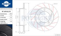 ROTINGER RT 1475-GL T6 — Тормозной диск