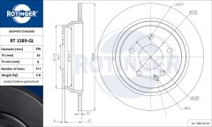 ROTINGER RT 1589-GL — Disc de frână